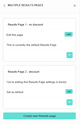 how to add discount result pages